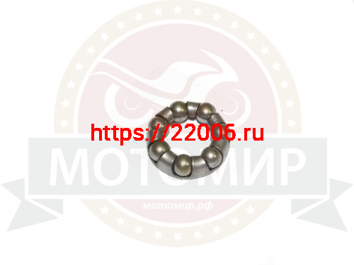 Подшипник вело задней втулки, 7 шариков, 1/4" (6.37мм), D-25мм, (Русский стандарт) JK 6501 шариковый