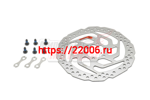 Диск тормозной вело 160 мм 6 отв. Shimano RT26, для пластиковых колодок (ESMRT26S)