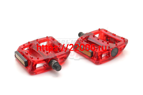 Педали нейлоновые (пара) "NECO" для ВМХ 110х100mm ось 9/16" (WP601) красные Педали нейлоновые (пара) "NECO" для ВМХ 110х100mm ось 9/16" (WP601) красные