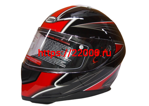 Шлем интеграл COBRA JK313, черный с красным(2), черный/синий (9), размеры S Шлем интеграл COBRA JK313, черный с красным(2), черный/синий (9), размеры S