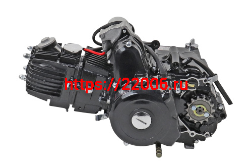 Двигатель 1P52FMН 110см3 эл.стар, 4МКПП 1 вниз+3 вверх, Delta, Alpha (ЧЕРНЫЙ) фото 2