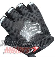 Перчатки детские без пальцев "KNTGHLAOOD" черные (текстиль) (8-12 лет)