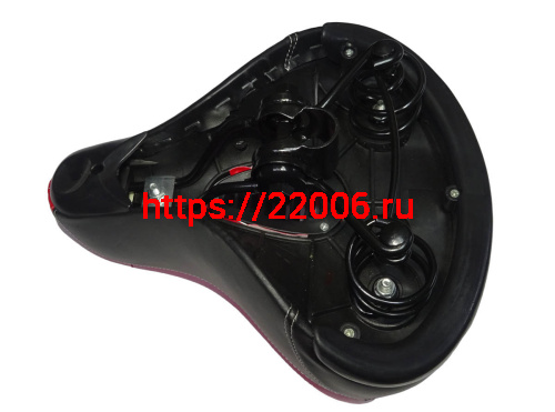 Сиденье вело простое на пружинах 265х235мм, двухцветное (EPSD-63) фото 3