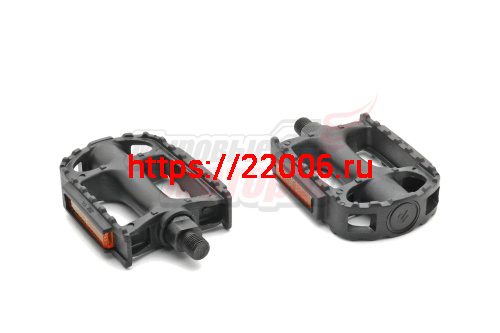 Педали пластик. FP-806B (пара) мелкая резьба 1/2 "СТЕЛС"