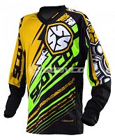 Футболка для мотокросса (Джерси) T200 зеленая (L) Scoyco