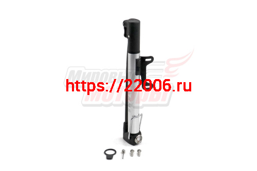 Насос вело (алюм) с манометром, с креплением, с зажимом, с Т-ручкой "KMS" Насос вело (алюм) с манометром, с креплением, с зажимом, с Т-ручкой "KMS"