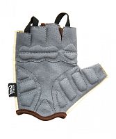 Перчатки вело женские, Lady, гелевые вставки, цвет бежевый, размер M