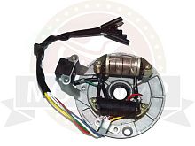 Зажигание Альфа "Zodiak" 70, TTR125 голое (без маховика) 2 катушки, 5 провод, без стартера (1803110)