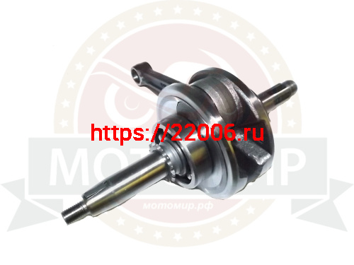 Коленвал Zodiak 50/70 139FMА-147FMD (Delta, Альфа) палец13мм, в сборе с подш. и звездой ГРМ(ход 41 фото 2