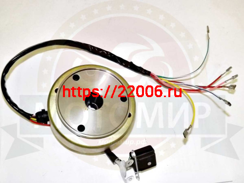 Зажигание 157FMI в сборе с маховиком Симплер, Хантер125, CrossFire (CG125) 4 катушки фото 2