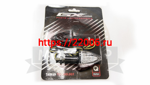 Боковой фонарь (LED) (компл. - 1 пар) QZ-004 карбон Боковой фонарь (LED) (компл. - 1 пар) QZ-004 карбон