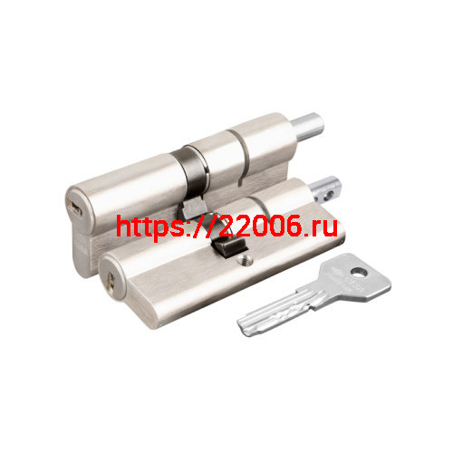 Цилиндровый механизм Cisa (Чиза) под вертушку ASIX OE302-21.12 (90 мм/35+10+45), НИКЕЛЬ